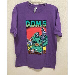 Next Level D.O.M.S Purple Graphic Tee Short Sleeve Size L